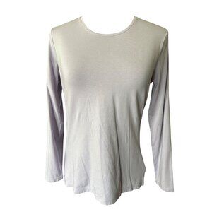 Lands End Bundle Of 3 Tops M Long & Short Sleeve Pastel Colors Casual Comfy